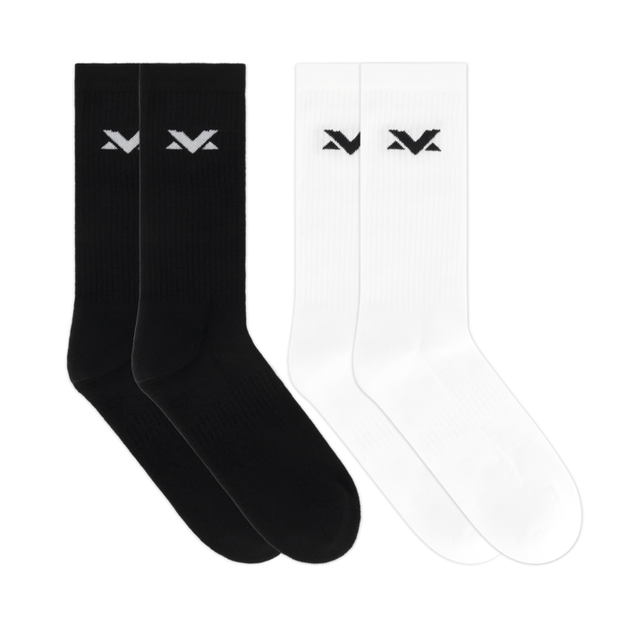 MV Socks 2-pack - Negro/Blanco imagen