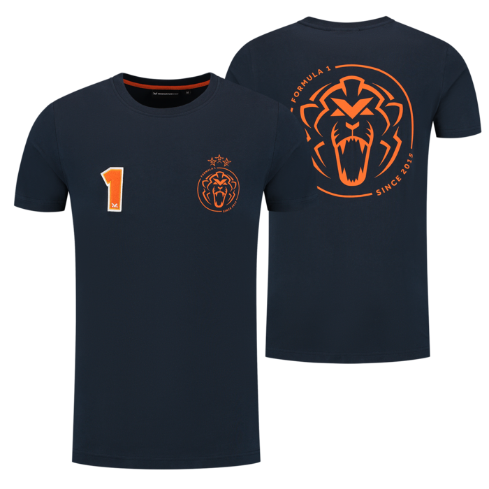 Camiseta Orange Lion - Imagen azul marino