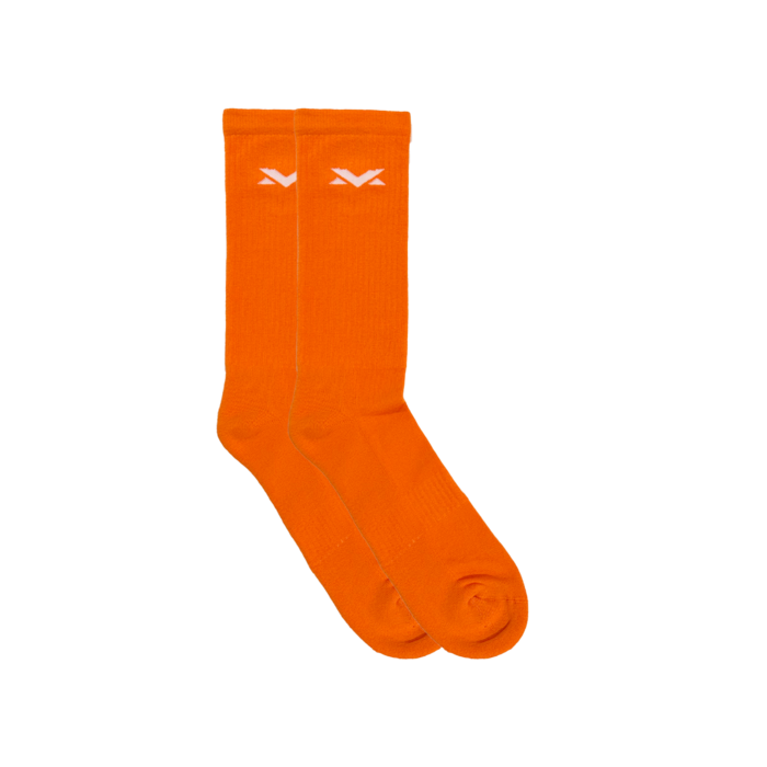 MV Socks 2-pack - Naranja/Blanco imagen